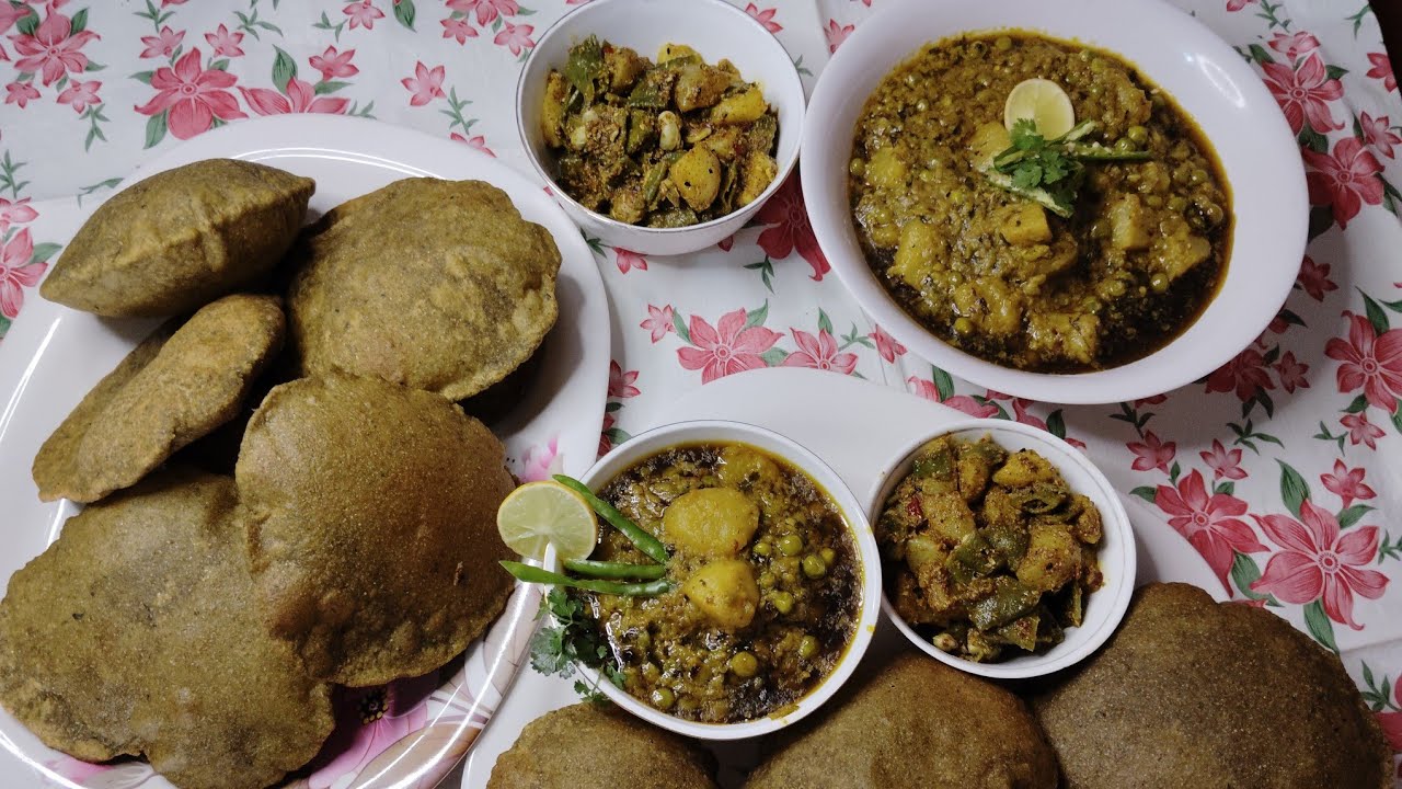 𝙈𝘼𝙏𝘼𝙍 𝙉𝙄𝙈𝙊𝙉𝘼 & 𝙎𝘼𝙄𝙈 𝙠𝙖 𝘼𝘼𝘾𝙃𝘼𝙍 recipe||bathua puri, matar nimona&saim ka achar@Gulistana169