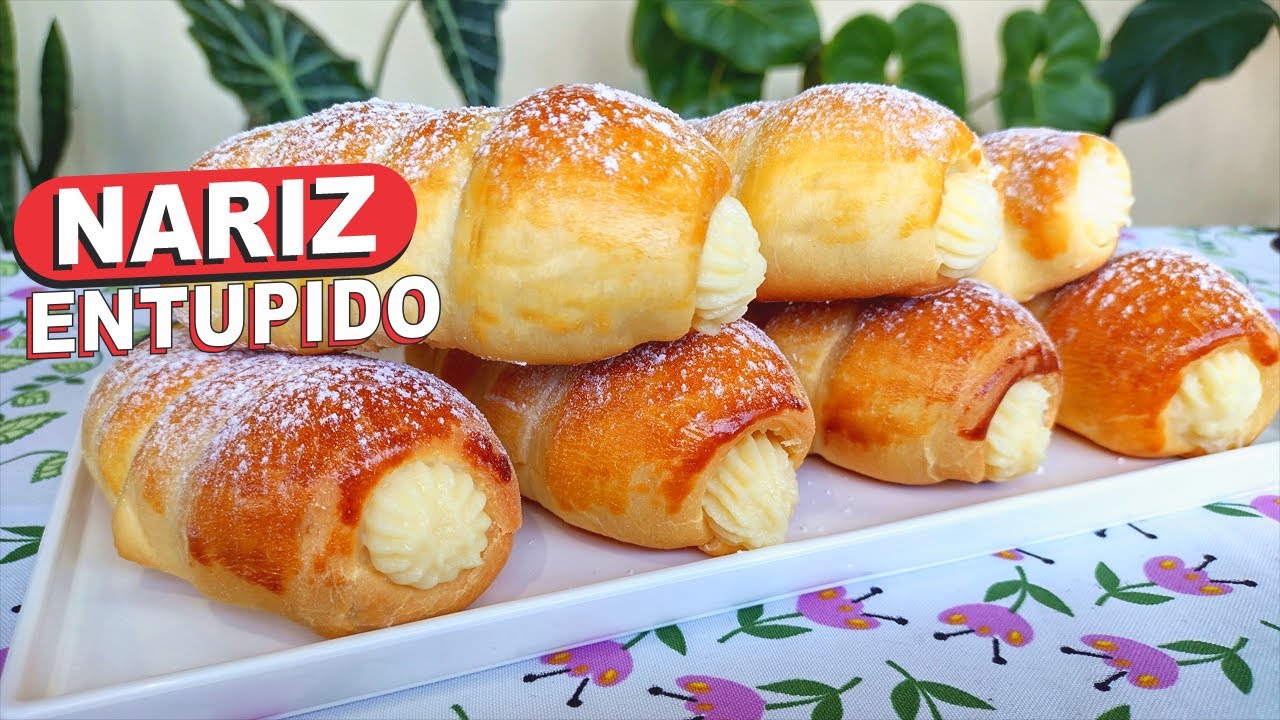 SUPER FÁCIL E DELICIOSO❗😱 CANNOLI ASSADO OU NARIZ ENTUPIDO COM CREME!