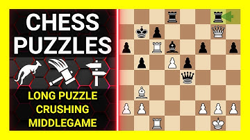 Chess Puzzles to Practice. Themes: Long puzzle, Crushing, Middlegame. Learn Chess