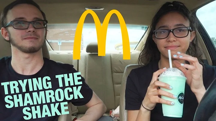 1st Time Trying McDonald's Shamrock Shake! (Review)