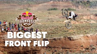 Biggest Attempted Front Flip in Mountain Bike History