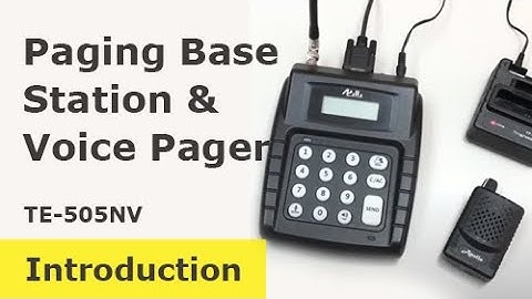 【Introduction】Desktop Paging Base Station【TE-505NV】& Voice Pager【Gold Apollo 金阿波羅】
