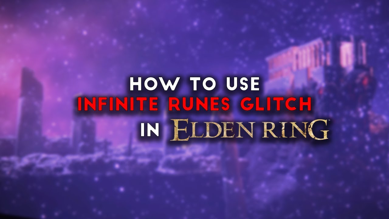 Infinity Runes *NEW* INFINITE RUNES GLITCH IN ELDEN RING (WORKS AFTER 1.08 PATCH ...