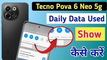 Tecno pova 6 neo 5g Enable daily data Used | Tecno pova 6 neo 5g Enable Data Usage Notification Bar