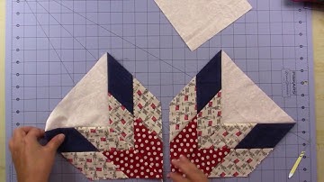 Lone Star Quilt Block Tutorial - LS 06 Piecing the Corners