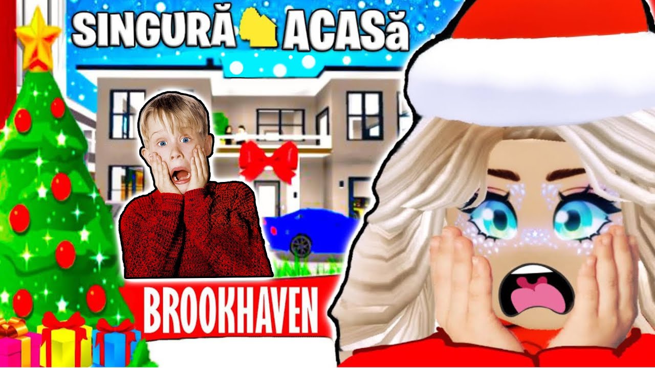 SINGURĂ ACASĂ de CRĂCIUN cu FRATELE MEU MAI MIC KEVIN in Brookhaven Roblox