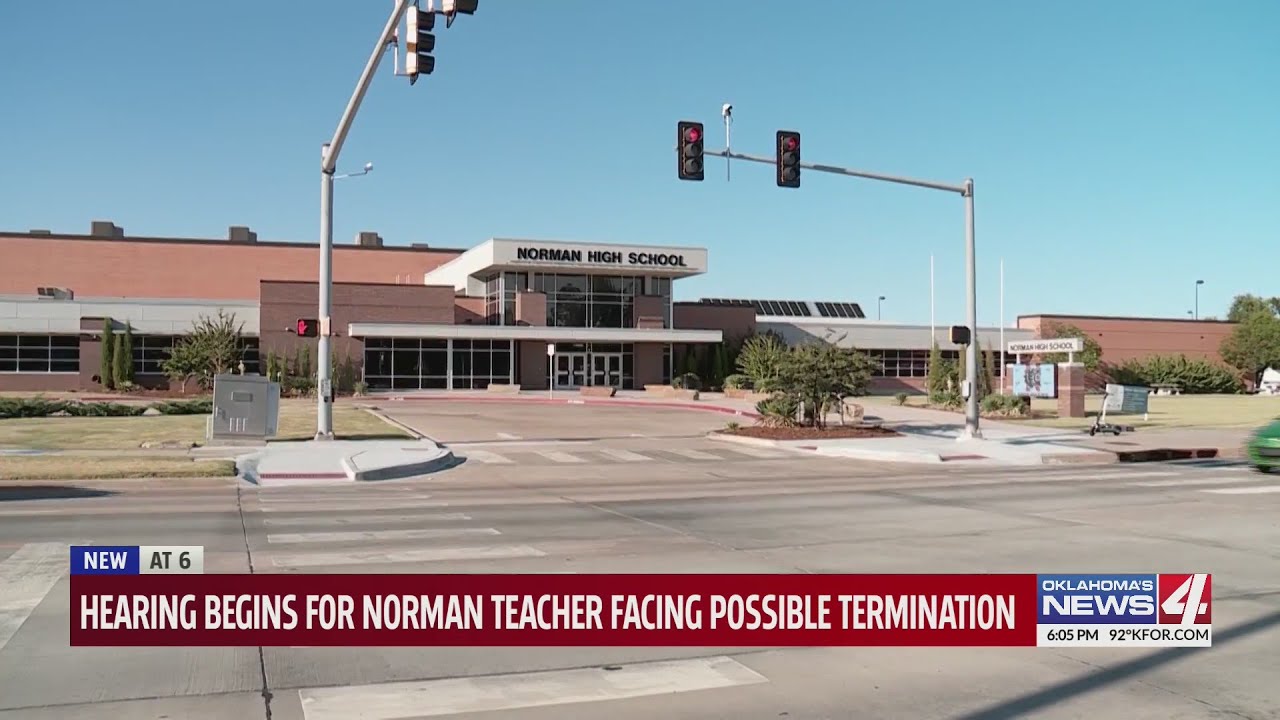 Norman Public Schools begins hearings for high school teacher's
