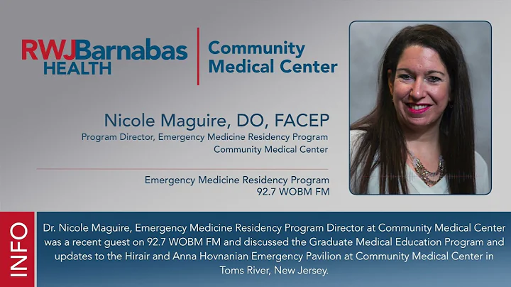 Emergency Medicine Residency Program & Updates to the Community Medical Center Emergency Department