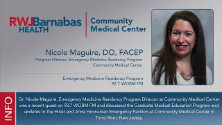 Emergency Medicine Residency Program \& Updates to the Community Medical Center Emergency Department