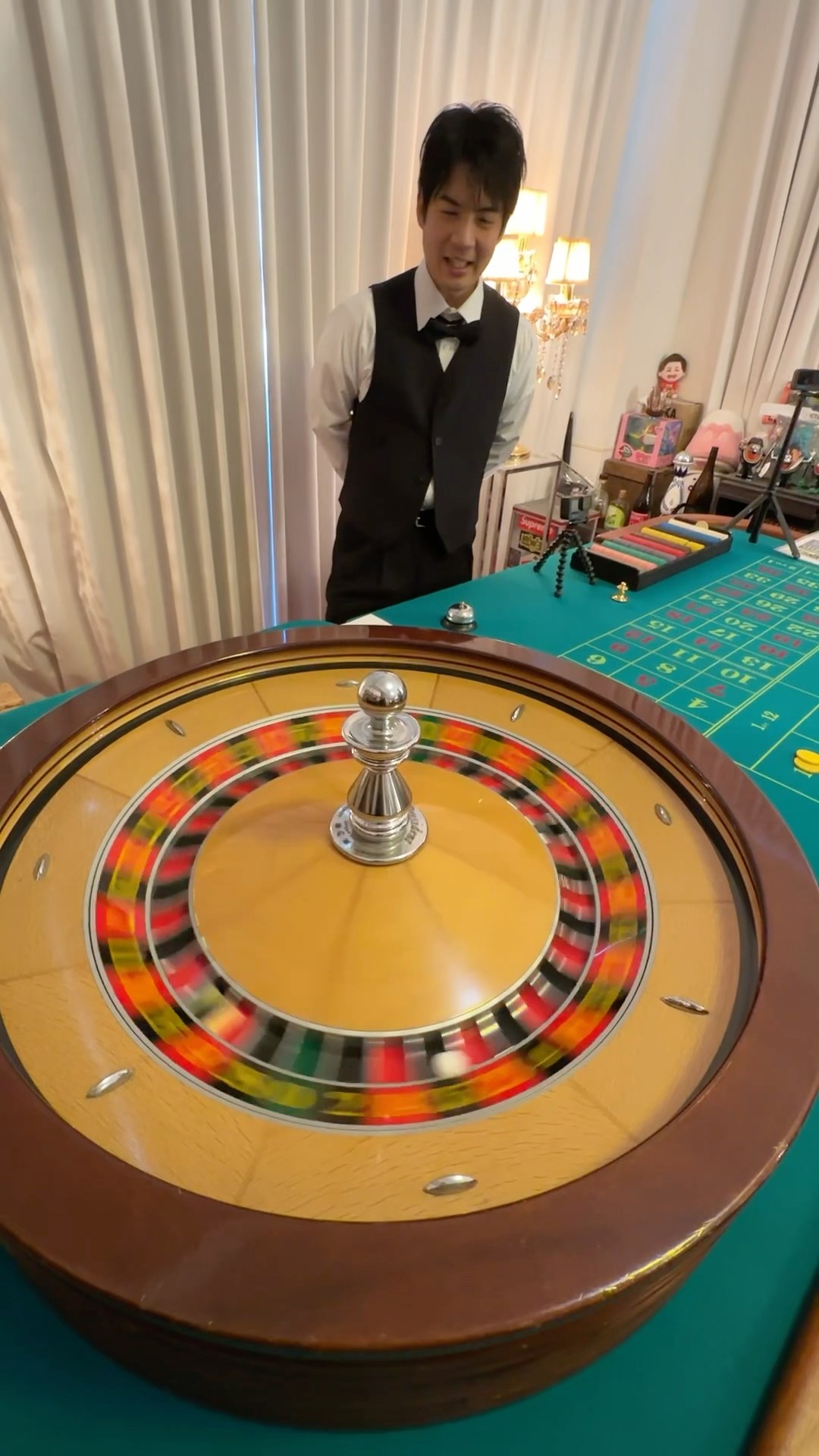 This dealer's dynamic vision is unbelievable? #casino #casino #Fisher's