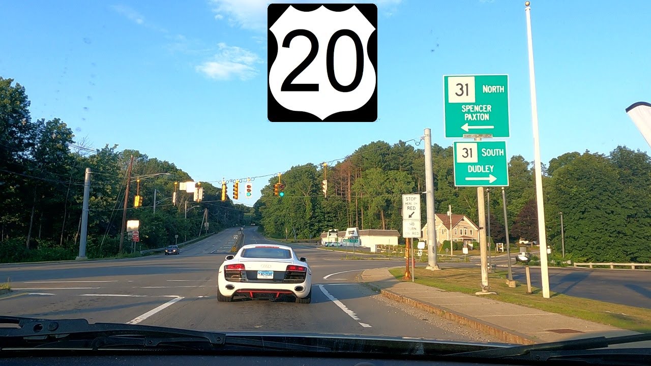 ⁴ᴷ⁶⁰ Driving US Route 20 (Sturbridge Road) from Sturbridge, MA to