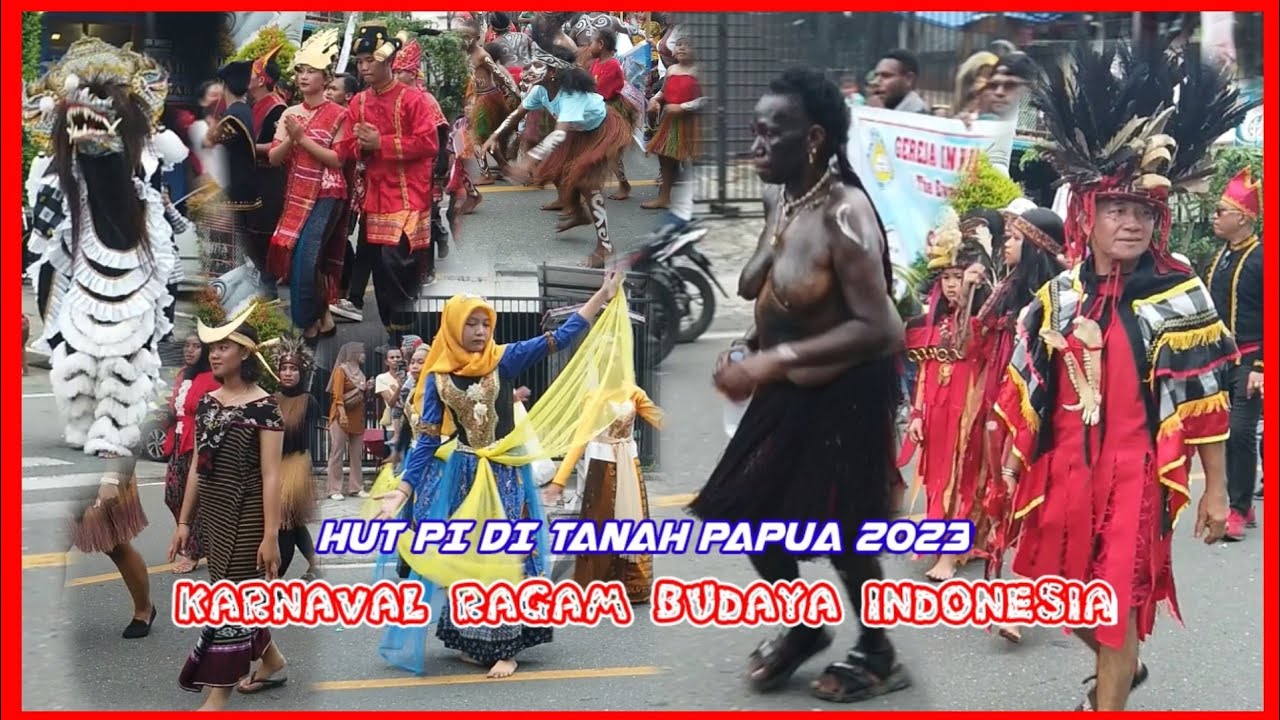 Karnaval Ragam Budaya Indonesia || HUT PI Di Tanah Papua 2023 Kota Manokwari