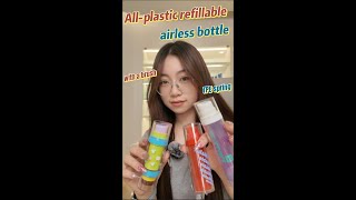Meet our All-Plastic Refillable Airless Bottles ♻️（SR-2129）
