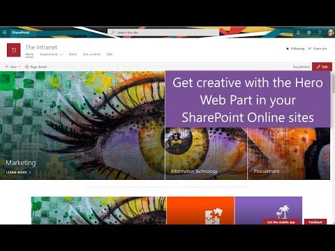 Get creative with the Hero Web Part in your #Office 365 #SharePoint Online sites