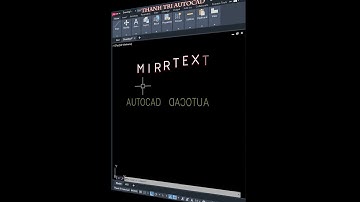 Khắc phục lỗi text bị lật khi dùng lệnh mirror trong autocad #autocad #autocadcoban #autocadnangcao