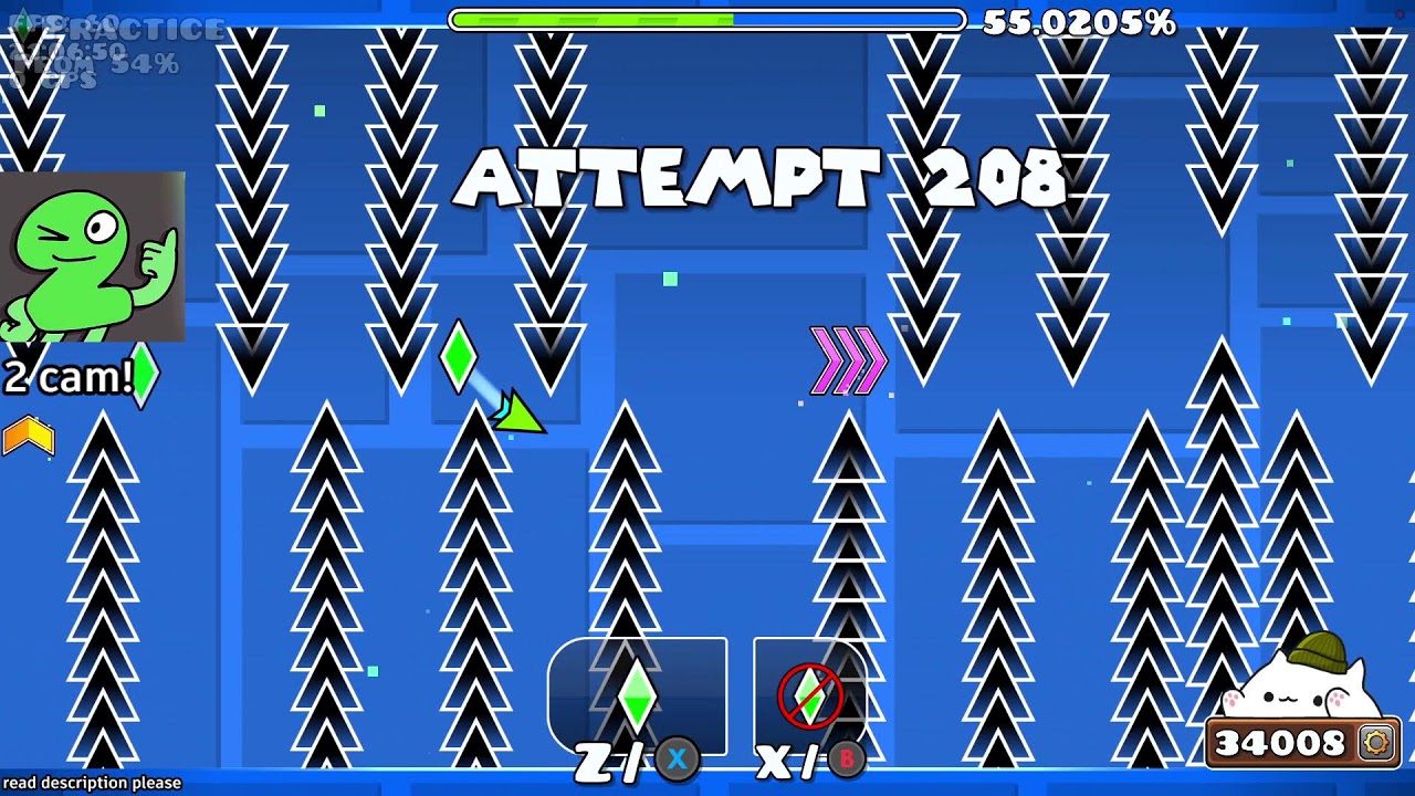 random geometry dash stream lol - YouTube