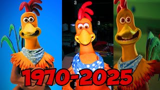 Every rocky the rooster Appearance/evolution in movies and TV Shows (1970-2025)