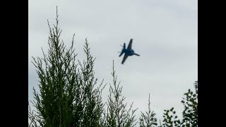 Blue Angels practice  jets all over the town