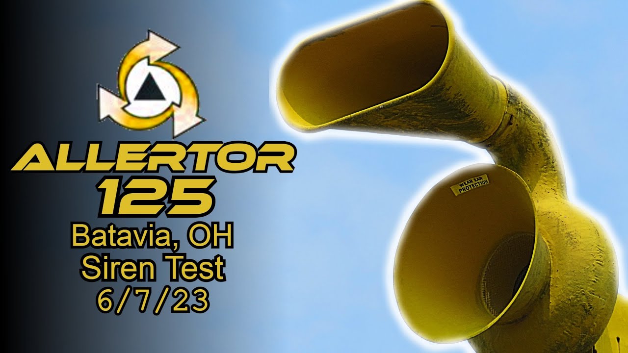 ACA Allertor 125 Siren Test - Alert - Batavia, OH
