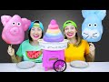 食べる音ジャイアントコットンキャンディーチャレンジ ピカポッキー日本語
