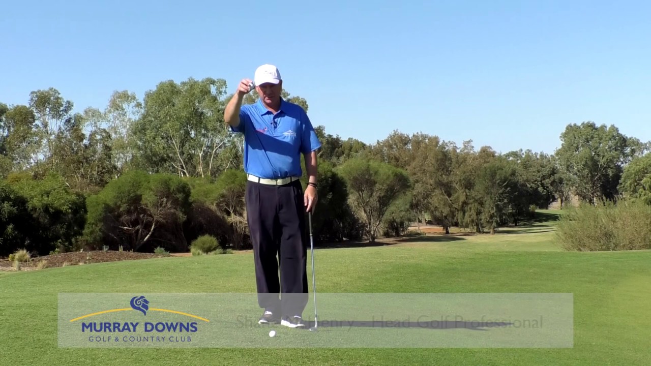 How To Chip From A Downhill Lie YouTube