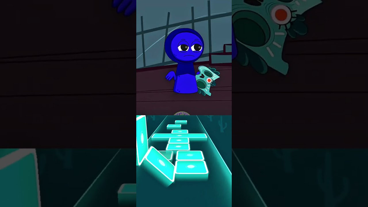 🎭😲 Jevin and Durple exchange masks! | Funny Sprunki Animation | Tiles Hop Style 