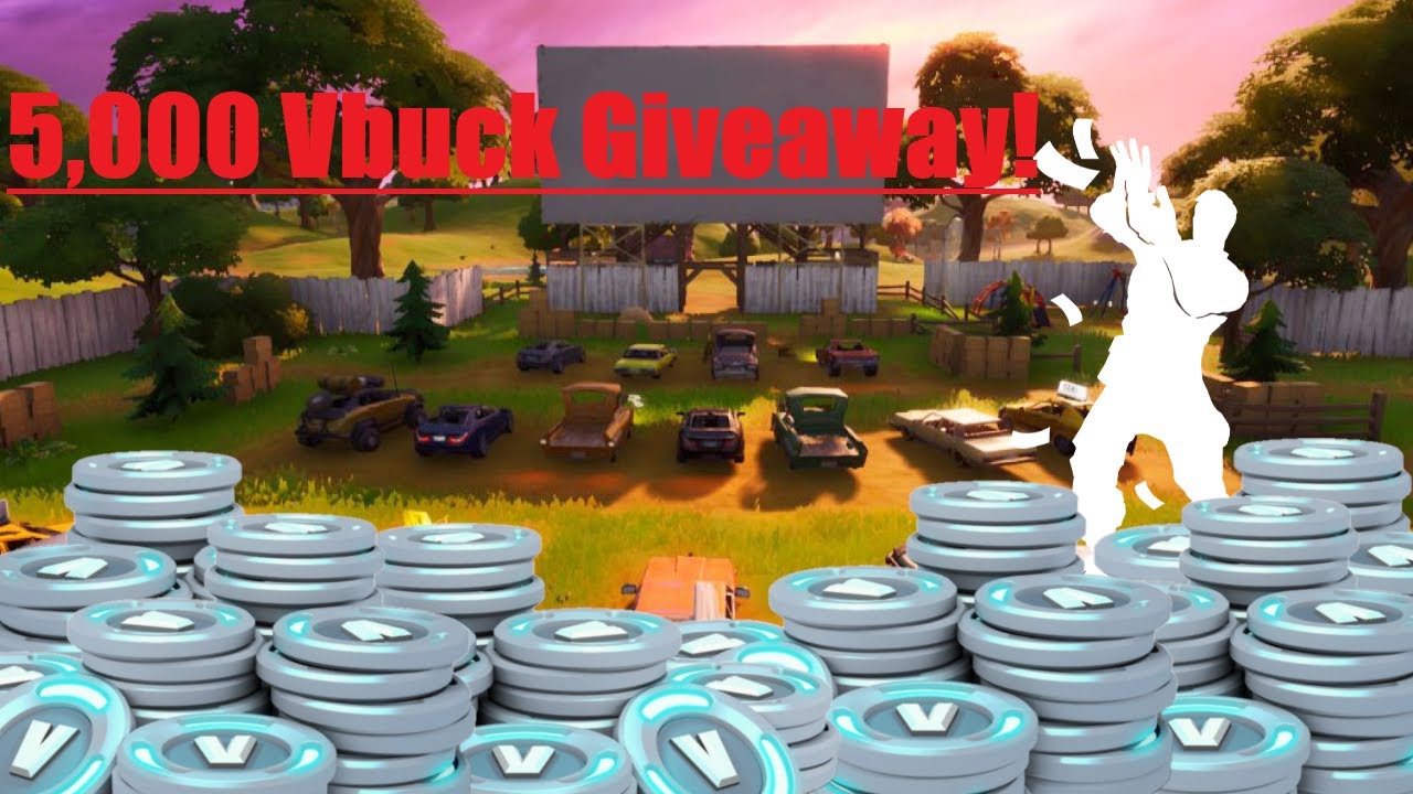 5,000 V-Buck Giveaway announcement! - YouTube