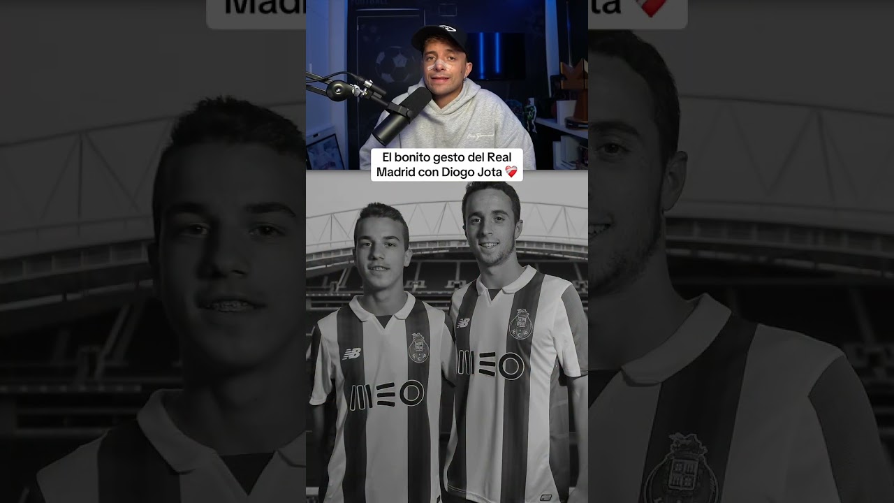 El bonito gesto del Real Madrid con Diogo Jota ❤️‍🩹#shorts #futbol