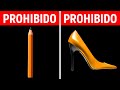 Tacones altos, lápices y otros 14 objetos prohibidos en algunos lugares del mundo