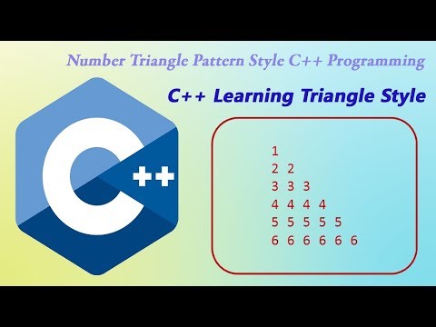 Number Pattern C++ Programming Code Make Style by Use For Loop