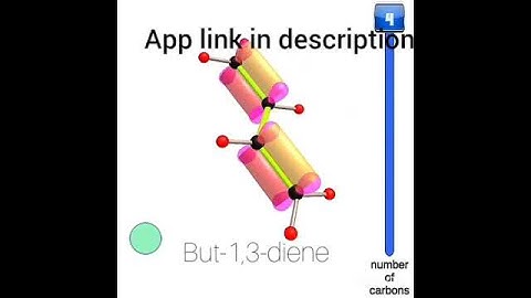 But-1,3-diene 3D structure | 3D app for molecules | Chemistry Complex Structures | Ball and stick