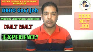 DRDO Medical Laboratory Technician vacancy 2022| DMLT,BMLT Lab technician |RD MEDICAL SCIENCE |