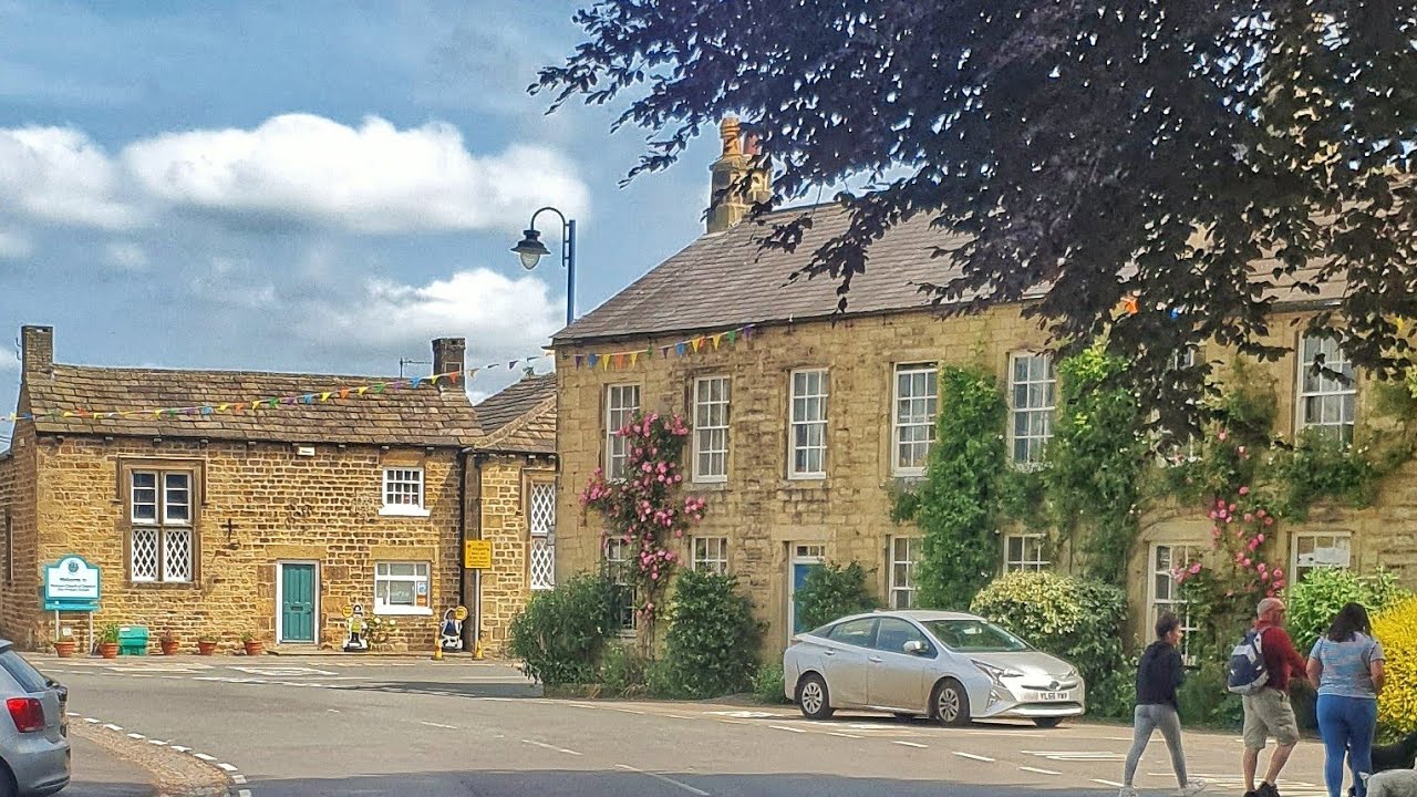 a walk around the square in Masham North Yorkshire