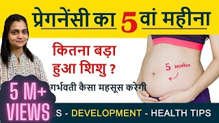 Pregnancy ka 5 va Mahina | प्रेगनेंसी का पांचवा महीना |  Pregnancy 5th Month Exercises & Diet Tips