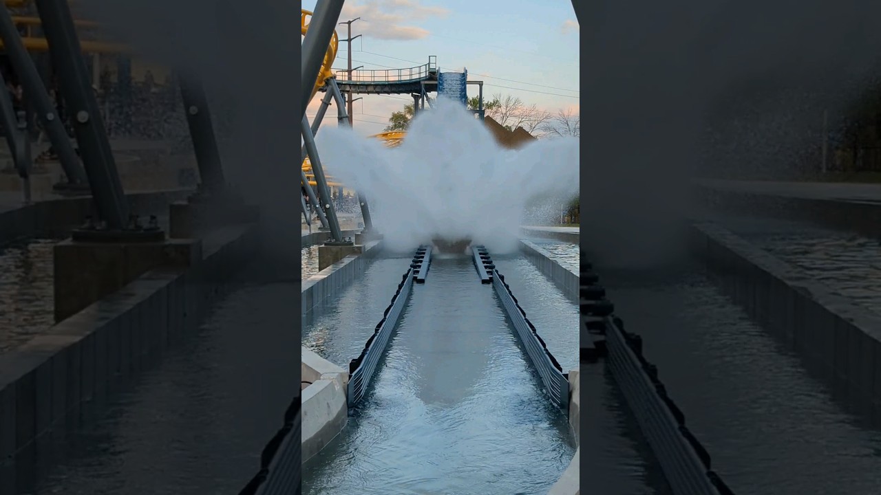 Splash Zone! Draken Falls. Adventureland Resort Altoona Iowa. Latest Family Ride To Open.