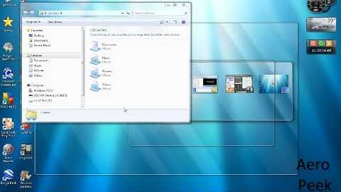 Windows 7: Aero Peek, Aero Shake, and Aero Snap Demonstration