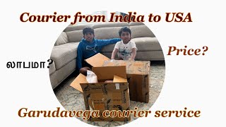 Unboxing parcel from INDIA to USA| 🇺🇸America க்கு 🇮🇳இந்தியால இருந்து வந்த Parcel 📦|Garudavega