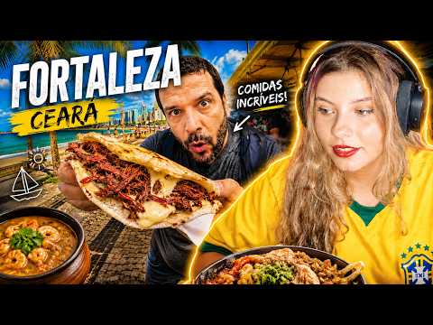 Primeiro dia em Fortaleza!! 🇧🇷 (comidas típicas) | REACT