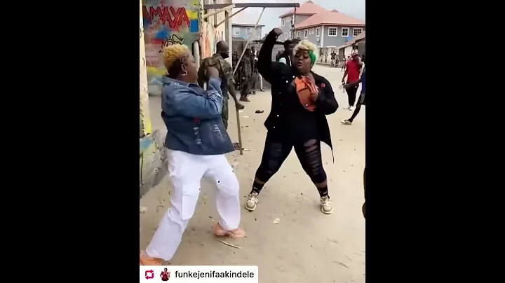 Funke akindele and eniola badmus face there self with blow