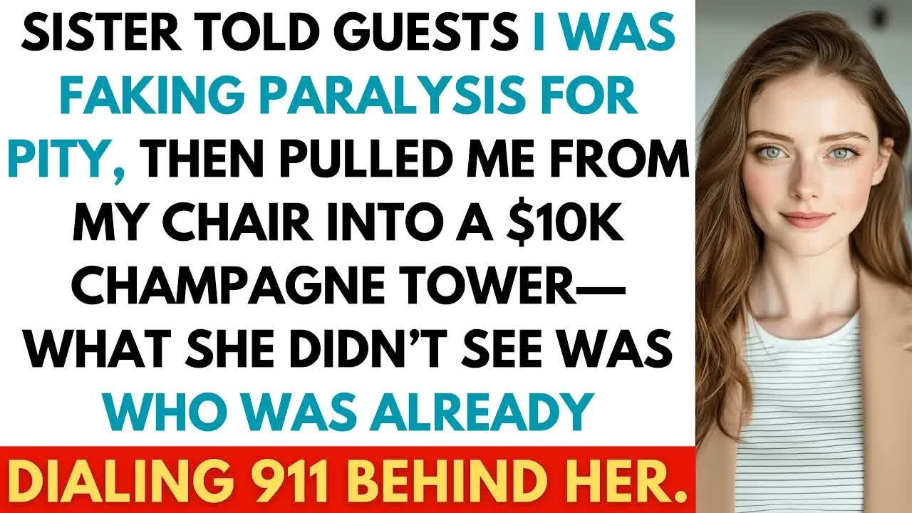 На вечеринке по случаю помолвки моя сестра вытолкнула меня из инвалидного кресла: «Перестань прит...