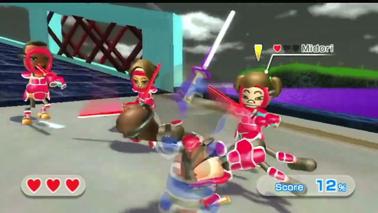 Wii sports resort storm island swordplay showdown custom levels version 4