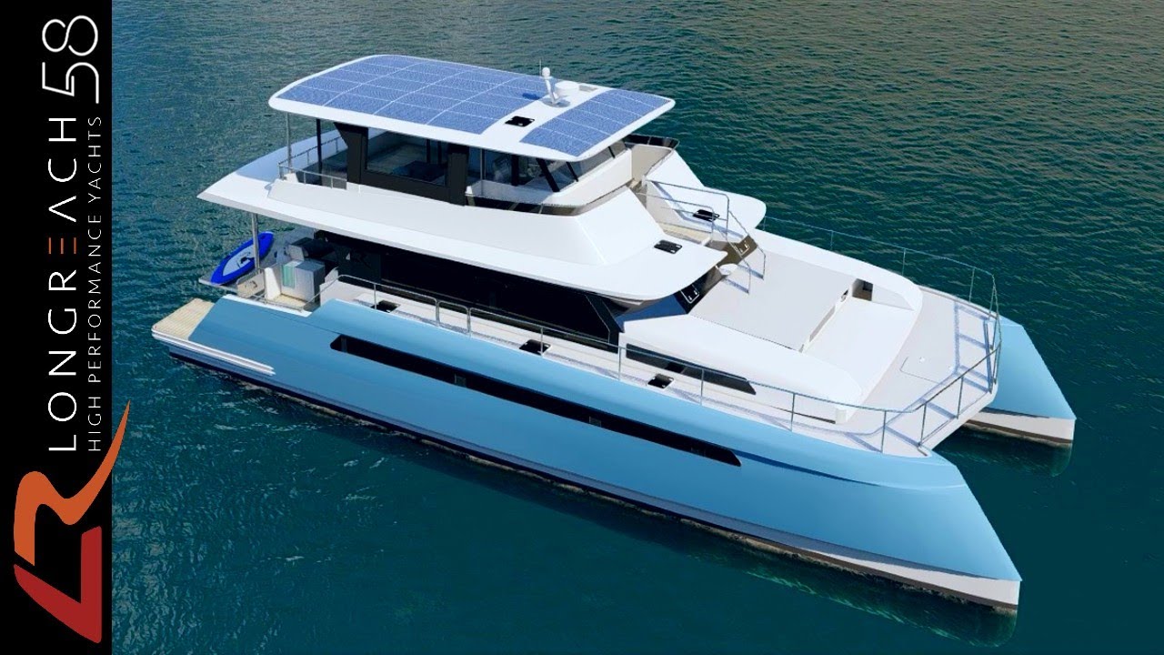 long range motor catamaran