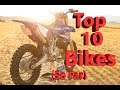 My Top 10 Favorite Dirt Bikes So Far