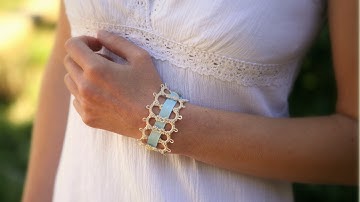 Needle Tatting - #1 Beautifully Basic Tatted Bracelet: part one by RustiKate