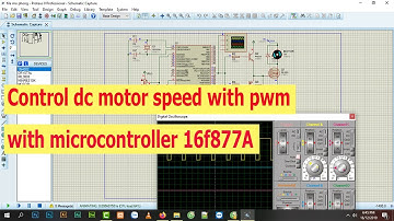 Control dc motor speed with pwm by microcontroller 16f877A