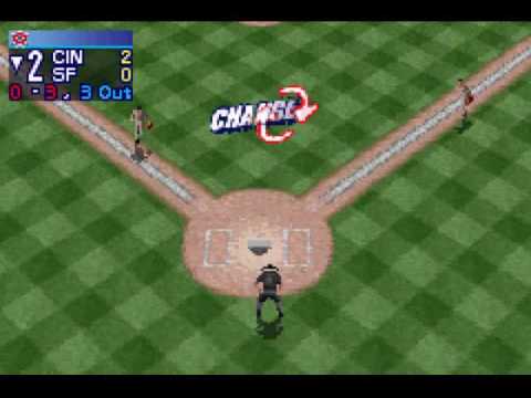 All-Star Baseball 2004 (GBA / Game Boy Advance) - Vizzed.com GamePlay Part 1 Mynamescox44