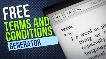 Terms and Conditions Generator Free
