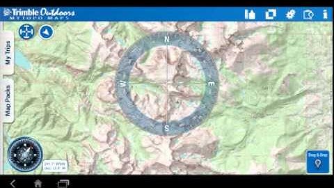 MyTopo Maps for Android Tutorial: The Digital Compass