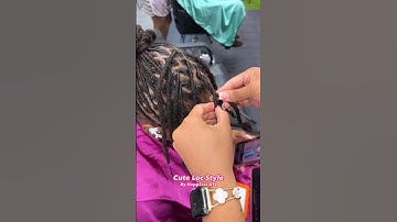 Check out this cute Loc Style✨ Book appointment www.NappStar.com #locs #locnation #locstyles