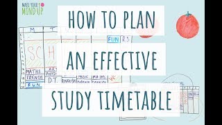 How To Make An EFFECTIVE STUDY TIMETABLE | Revision Timetable | Productivity screenshot 4